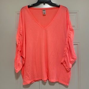 Victoria’s Secret Sport Neon Pink Batwing Shirt